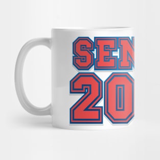 Retro Red tipography Senior 2024 Sport Old Graduation Mug